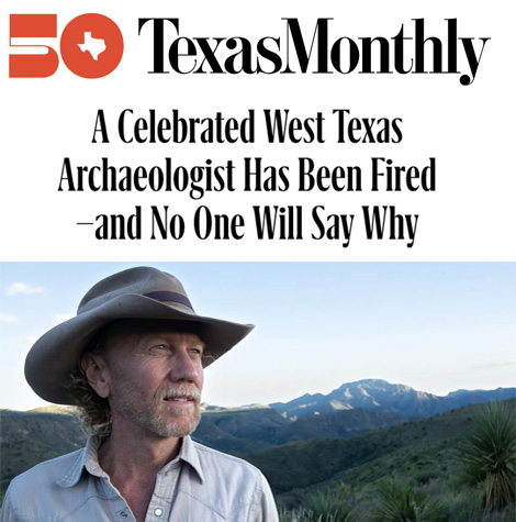 David Keller, Archaeologist, Center for Big Bend Studies Alpine Marfa Terlingua Texas